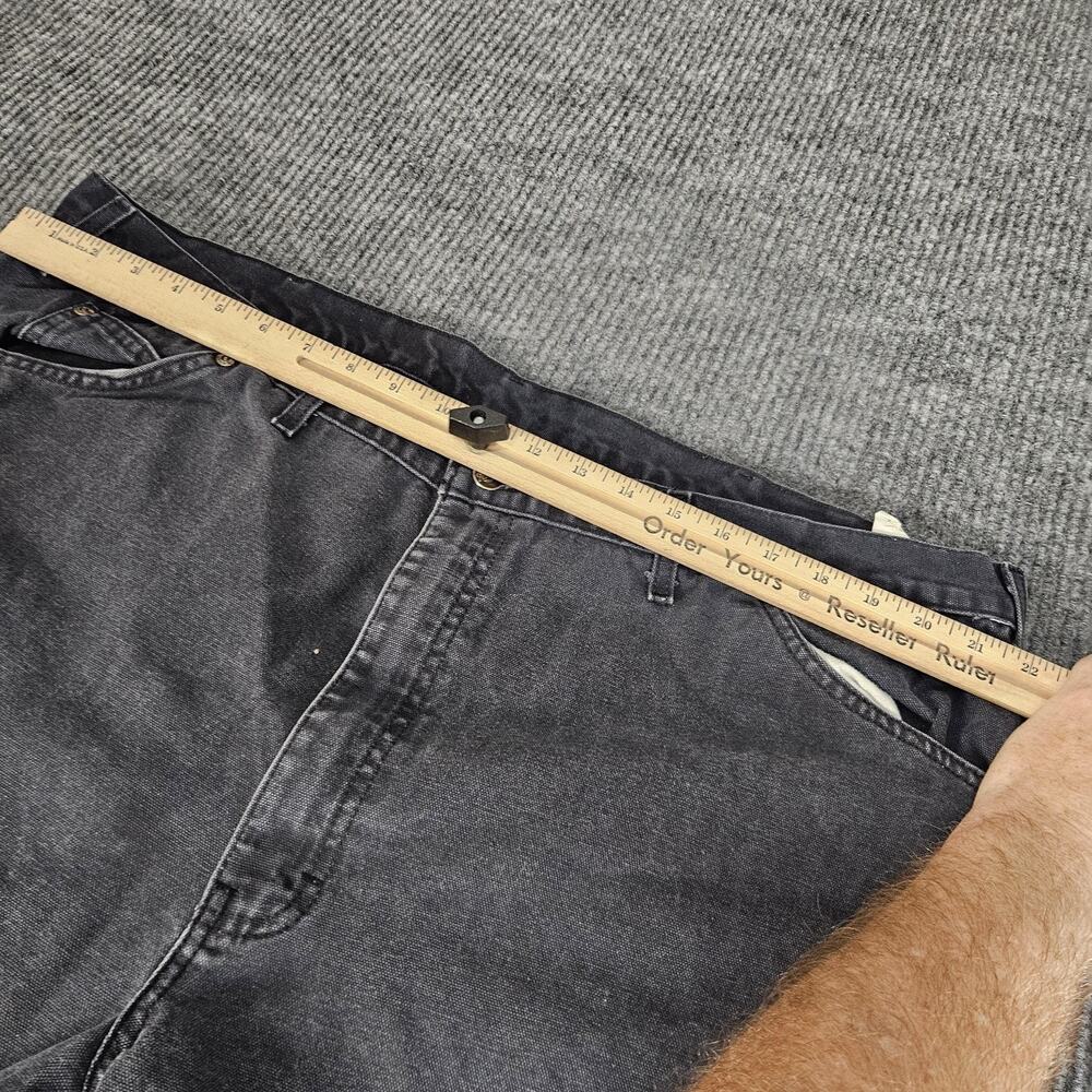 Dickies Carpenter Pants Mens 44 x 30 Gray Denim Workwear Utility Pocket Hammer - Picture 4 of 12